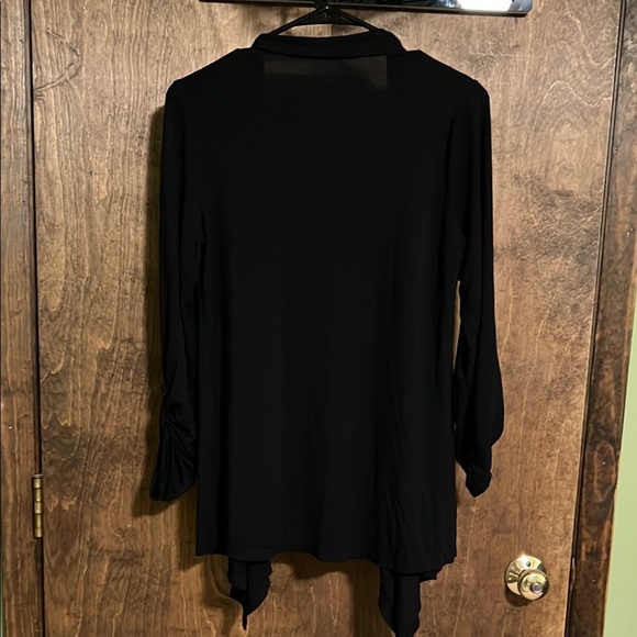 Motherhood Maternity Women's Black Open Front Cardigan - Picture 3 of 3